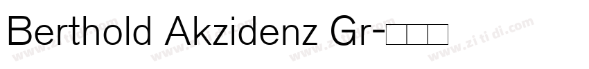 Berthold Akzidenz Gr字体转换